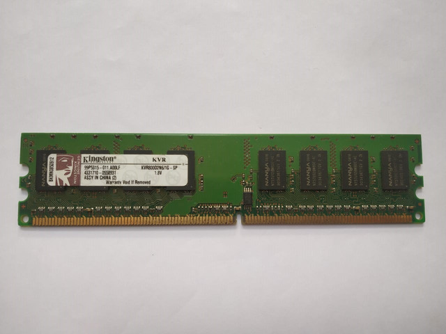 Kingston DDR2 1 GB PC DRAM KVR800D2N6/1G-SP