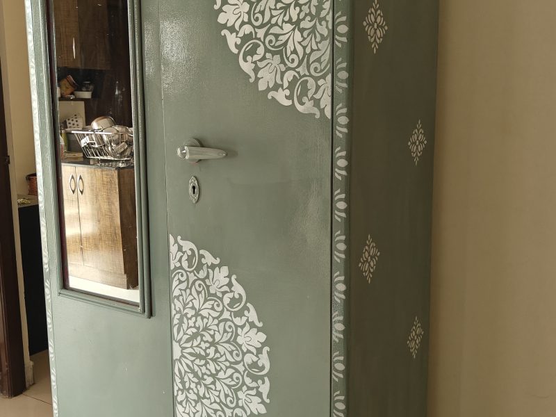 Hand-Painted Designer Almirah – One of a Kind