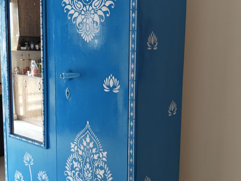 Hand-Painted Designer Almirah – One of a Kind