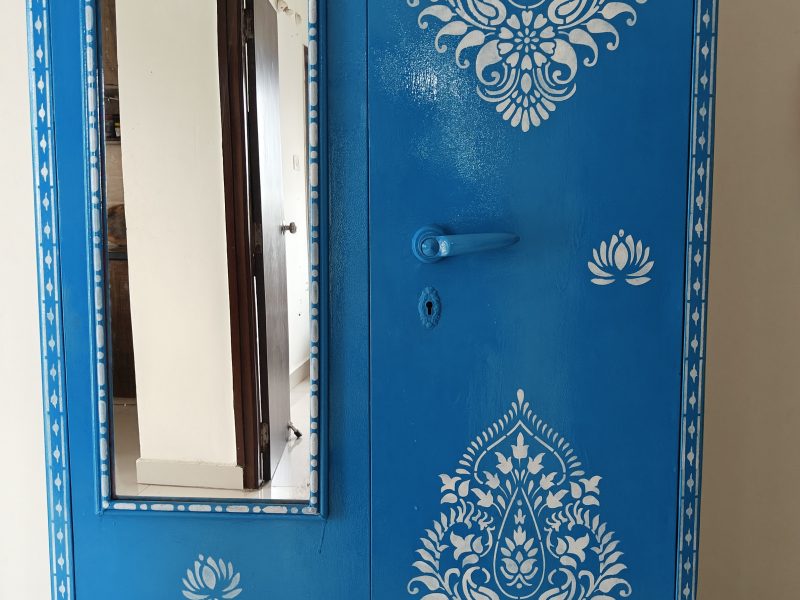 Hand-Painted Designer Almirah – One of a Kind