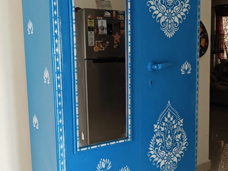 Hand-Painted Designer Almirah – One of a Kind