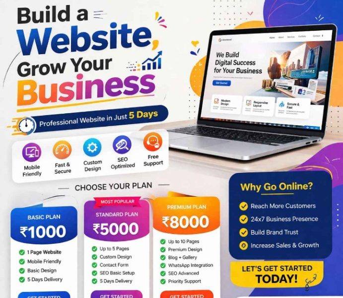 ₹999 मध्ये Website बनवून मिळेल | Business Website Designer
