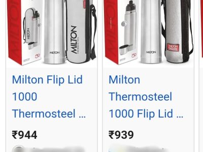 MILTON Flip Lid Stainless Steel Flask 1000 ml