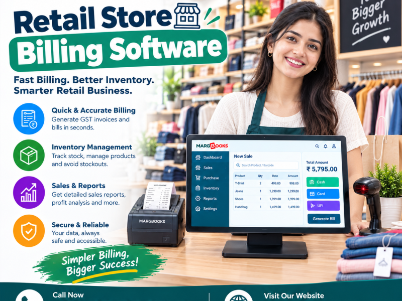Retail Store Billing Software for Easy Invoicing | MargBooks